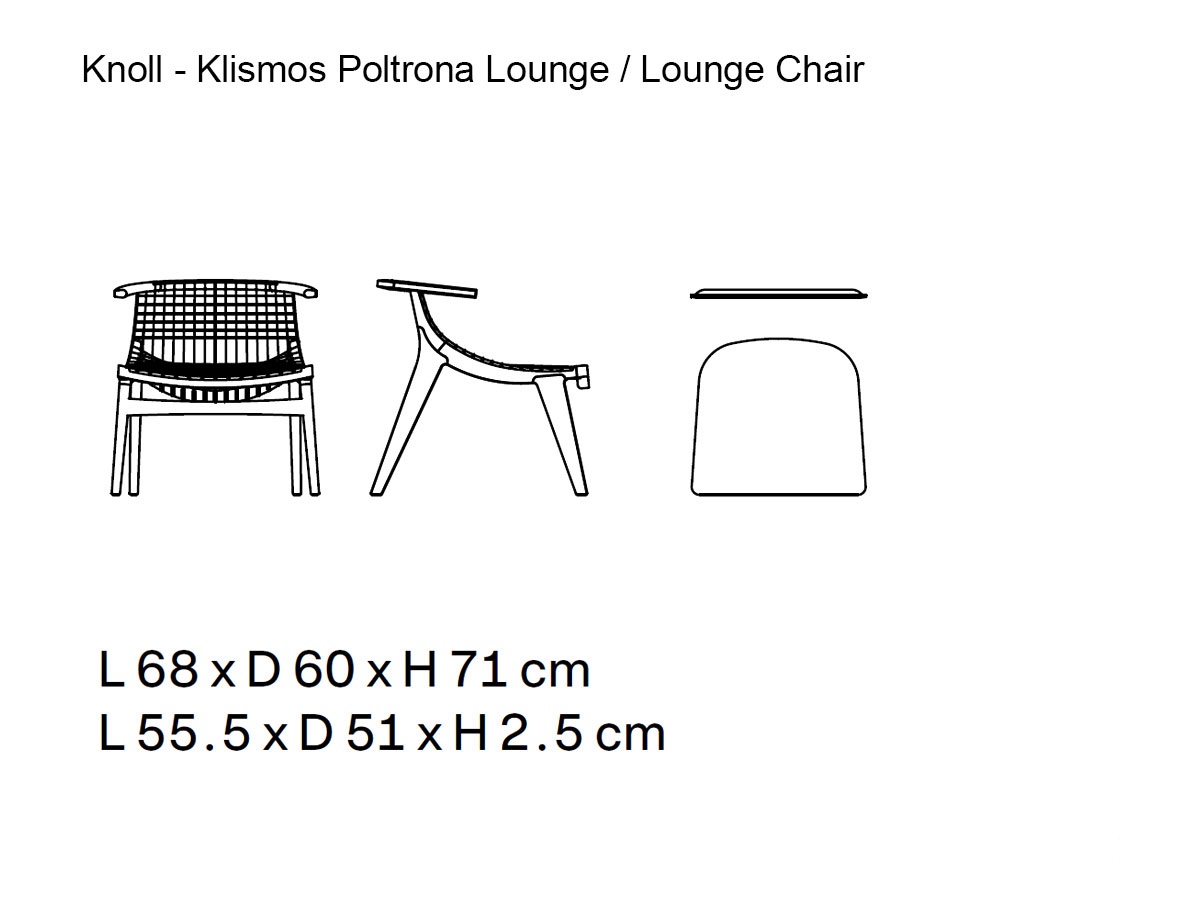 Knoll Klismos Armchair