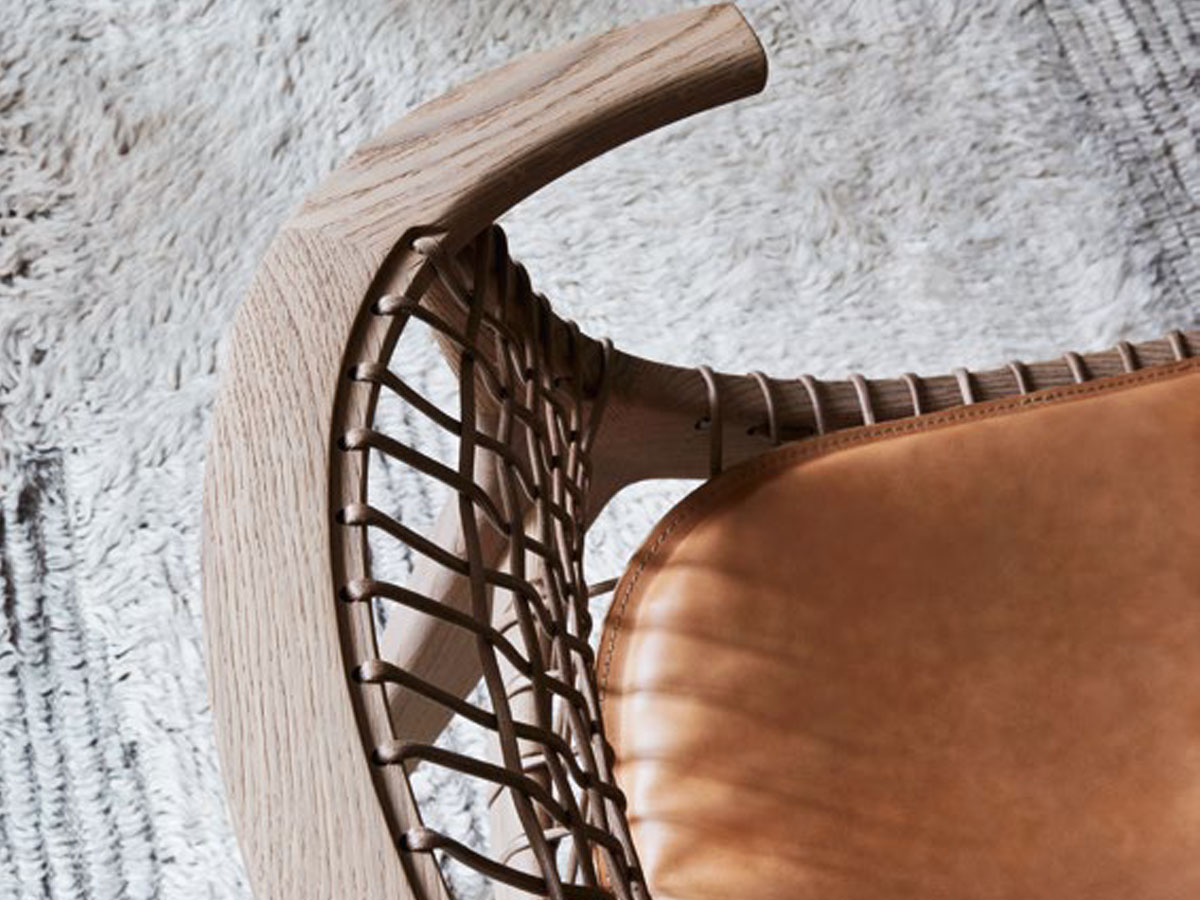 Knoll Klismos Chair Woven Back