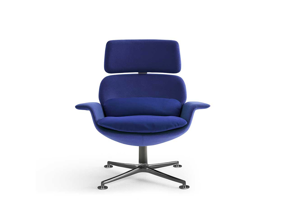 Knoll Kn Swivel And Reclining High Back Chair