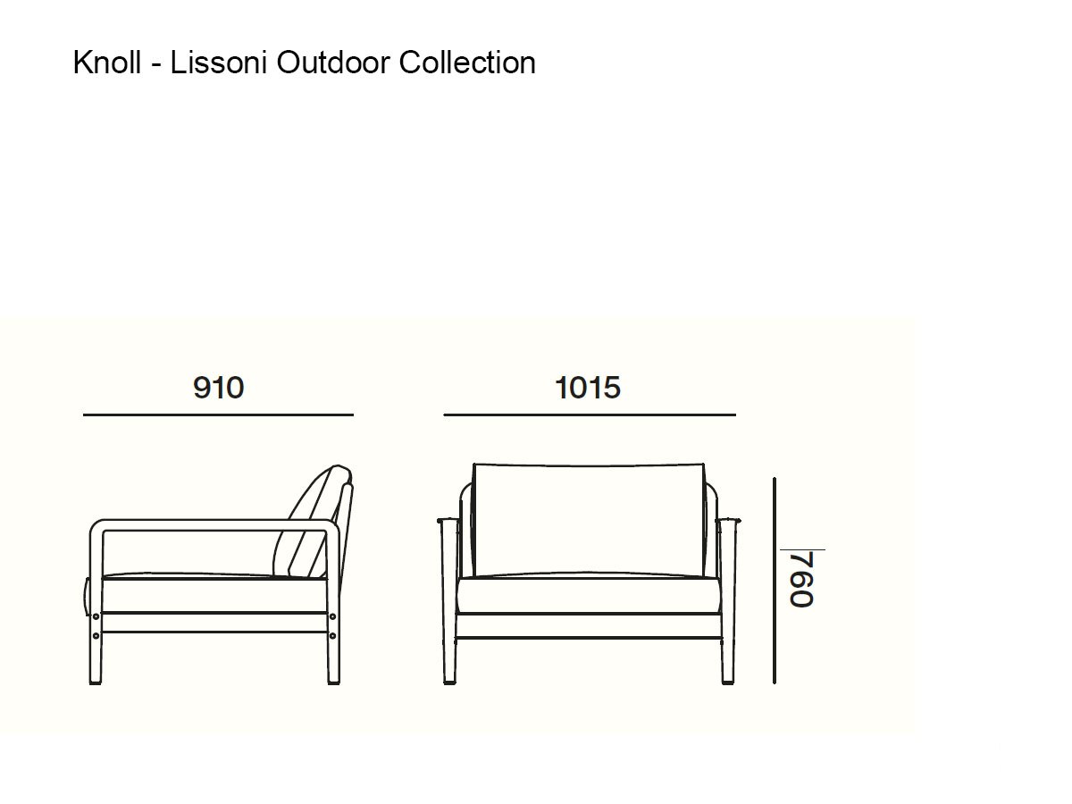 Knoll Lissoni Outdoor Collection Armchair