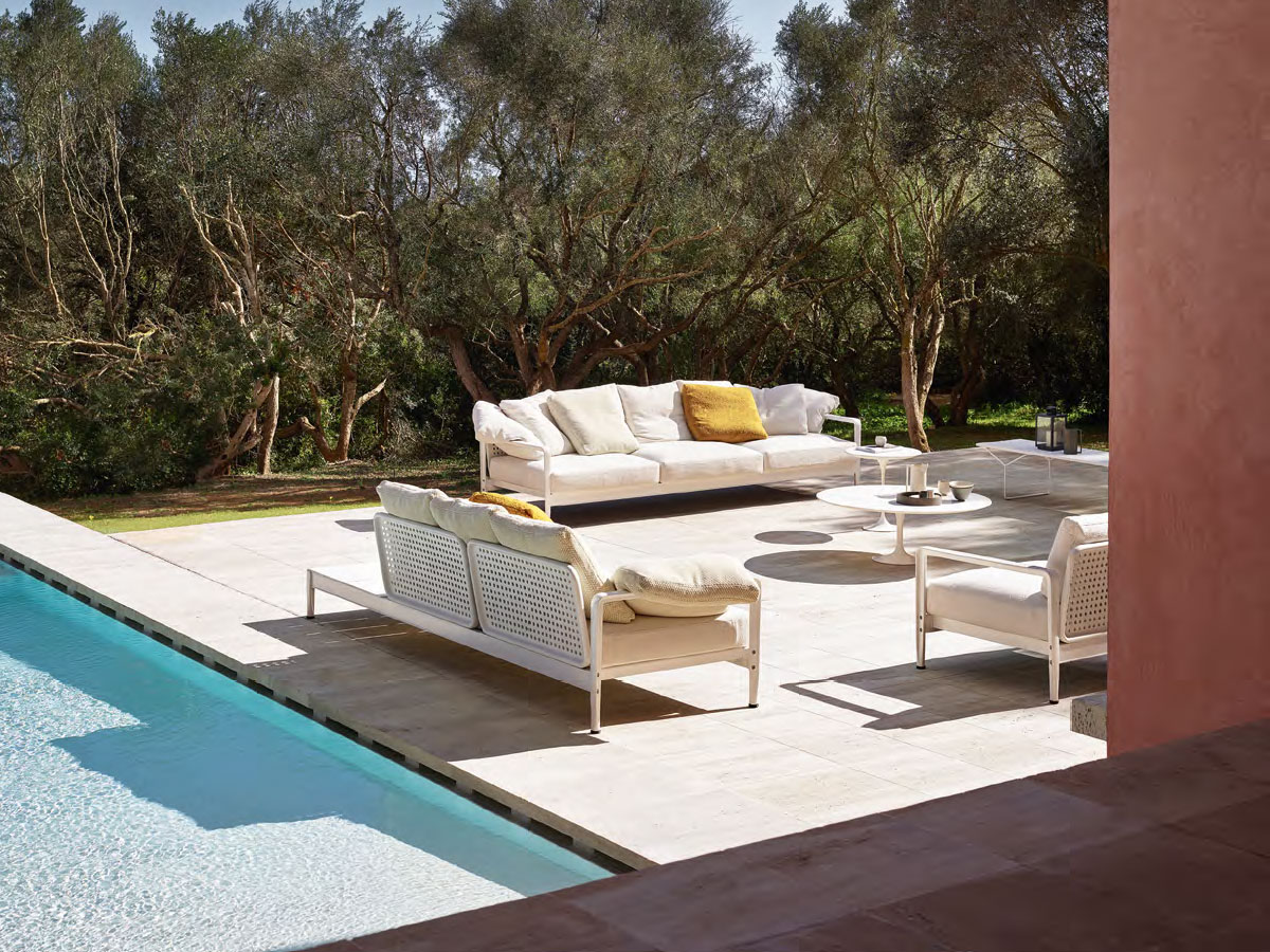 Knoll Lissoni Outdoor Collection Asymmetrical Sofa