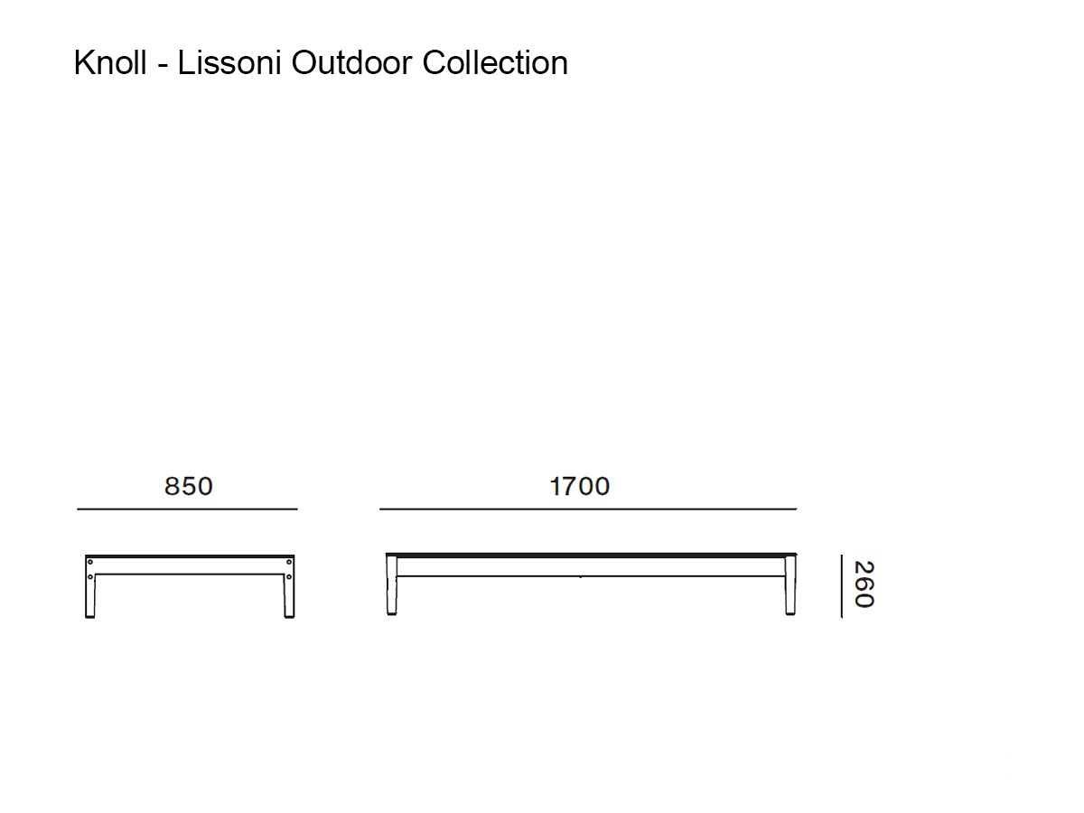 Knoll Lissoni Outdoor Collection Coffee Table