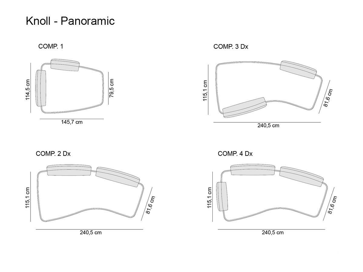 Knoll Panoramic Sofa Collection