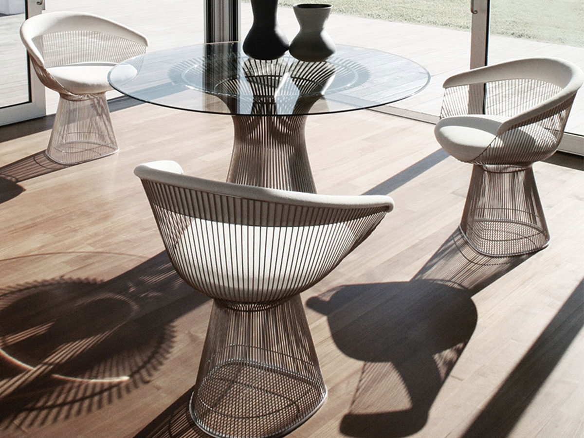 Knoll Platner Armchair Nickel