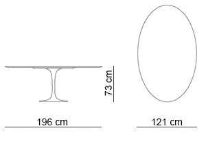 Knoll Saarinen Oval Table Outdoor