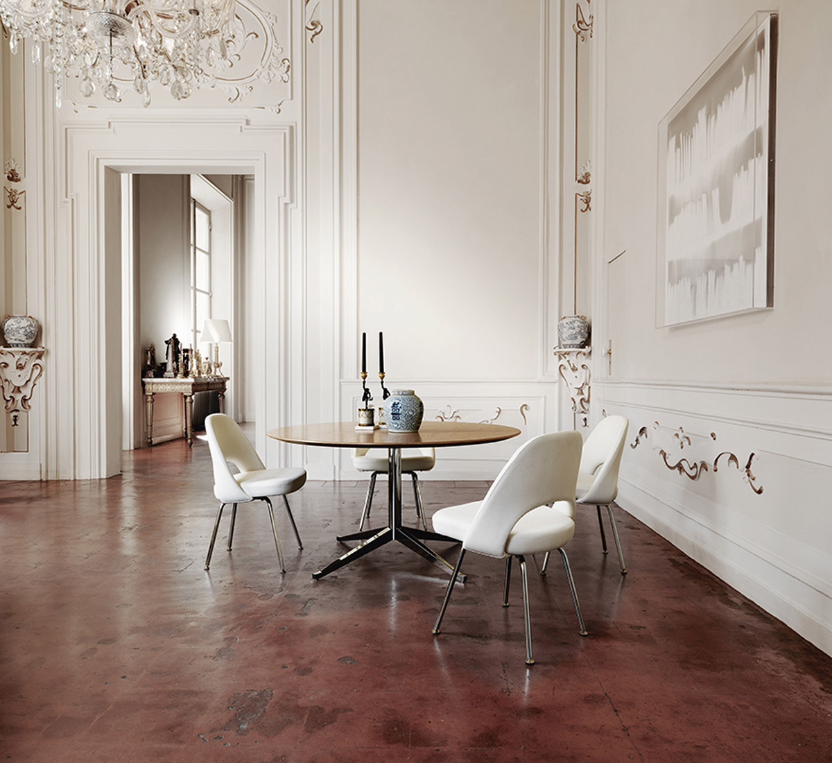 Knoll Saarinen Conference Chair Steel Legs