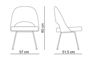 Knoll Saarinen Conference Chair Steel Legs