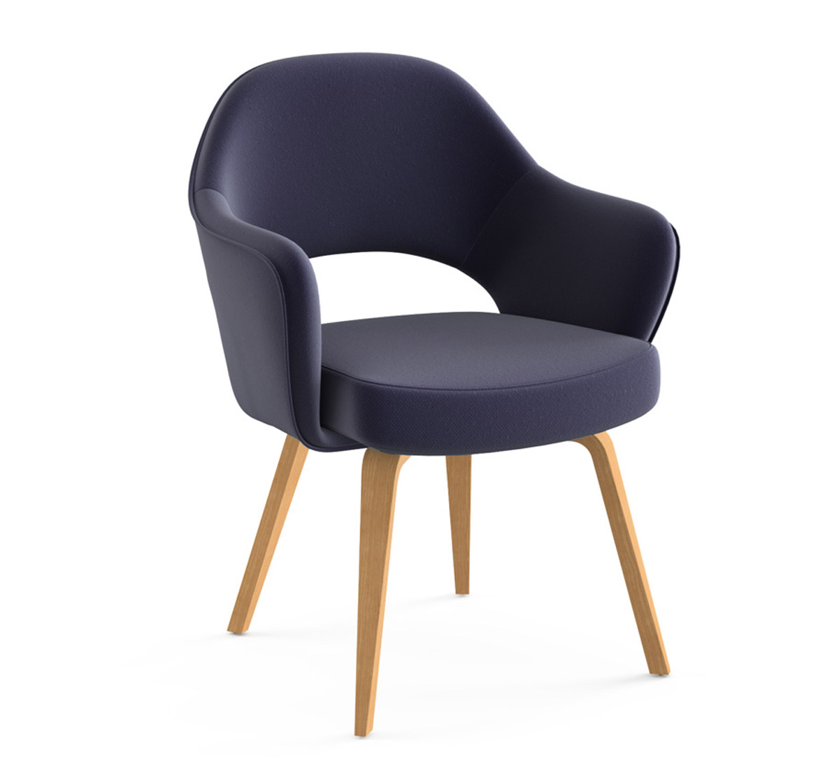 Knoll Saarinen Conference Armchair Legs Oak