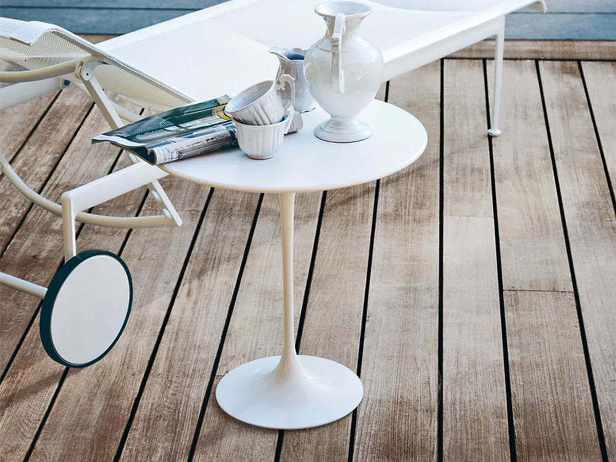 Knoll Saarinen Coffee Table Outdoor O 51 White