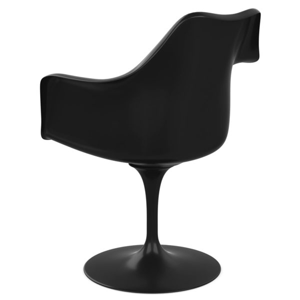 Knoll Tulip Chair Swivel Armchair With Upholstered Back
