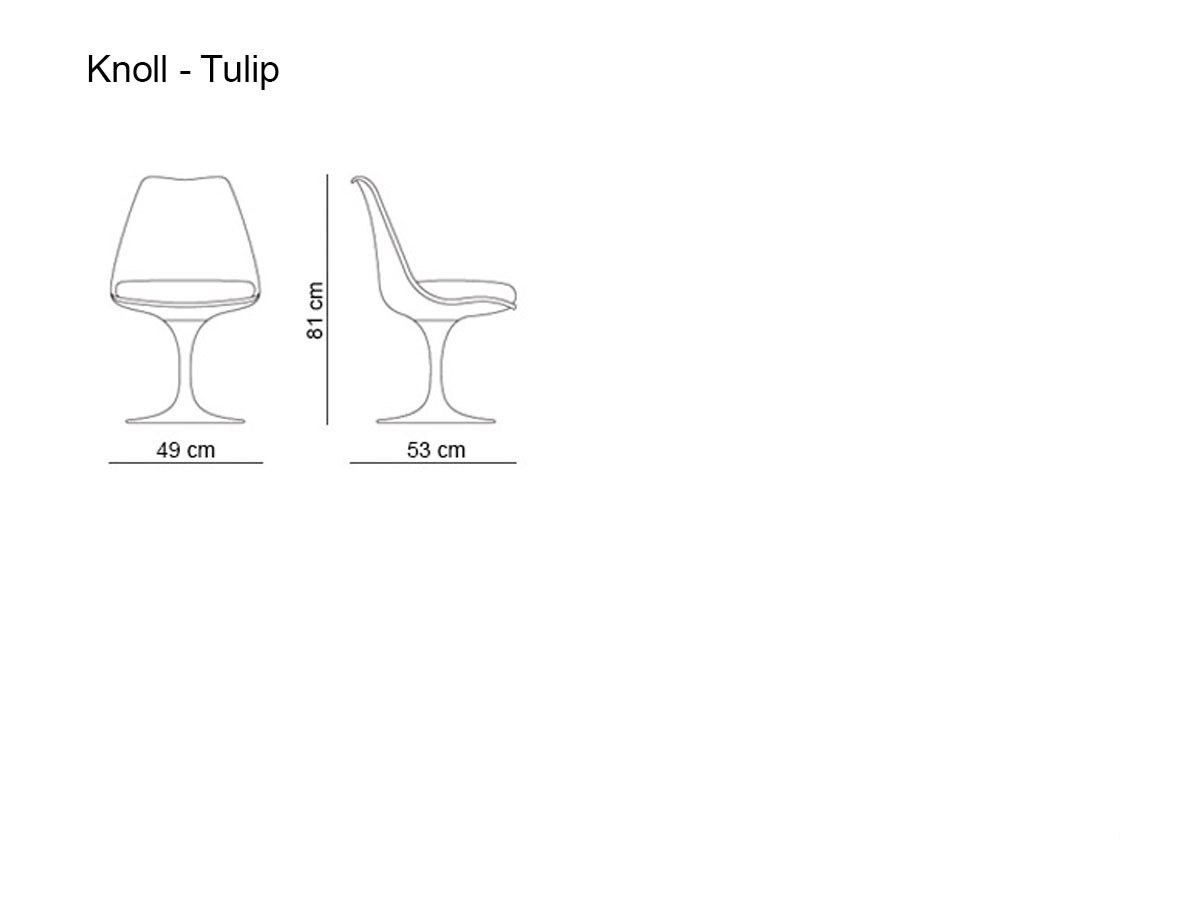 Knoll Tulip Swivel Chair With Cushion