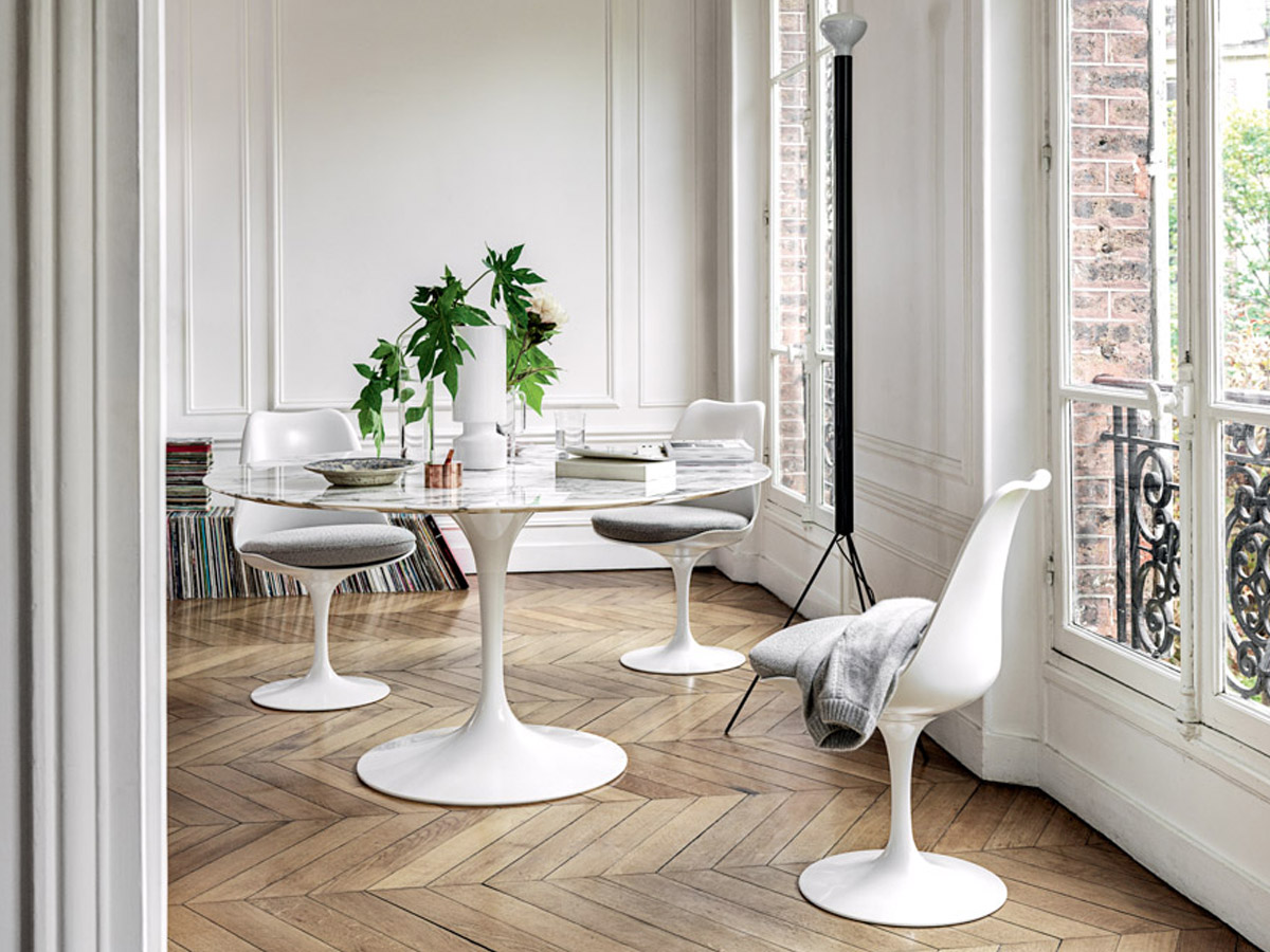 Knoll Tulip Swivel Chair With Cushion
