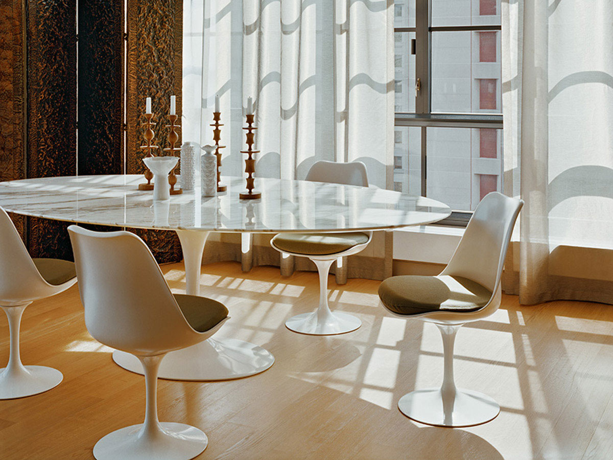 Knoll Tulip Swivel Chair With Cushion