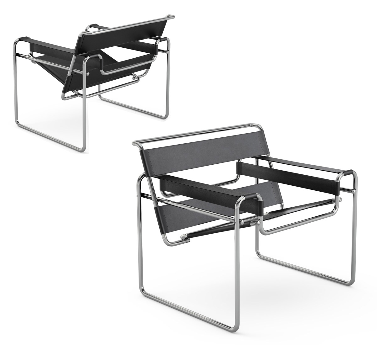 Knoll Wassily Saddle Leather Chair