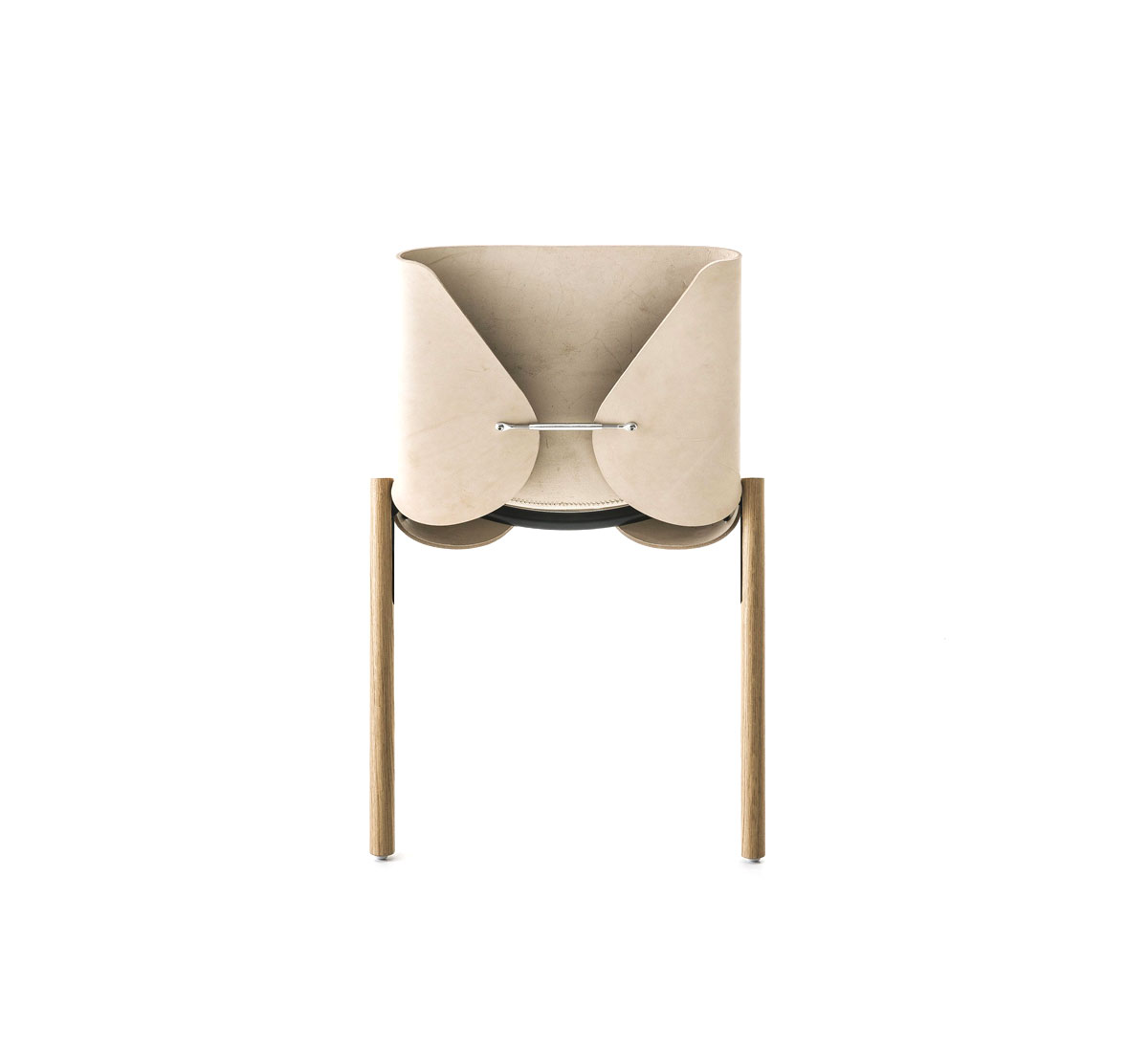 Kristalia 1085 Edition Chair Natural Leather European Oak