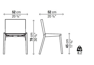 Kristalia 1085 Edition Chair Natural Leather European Oak