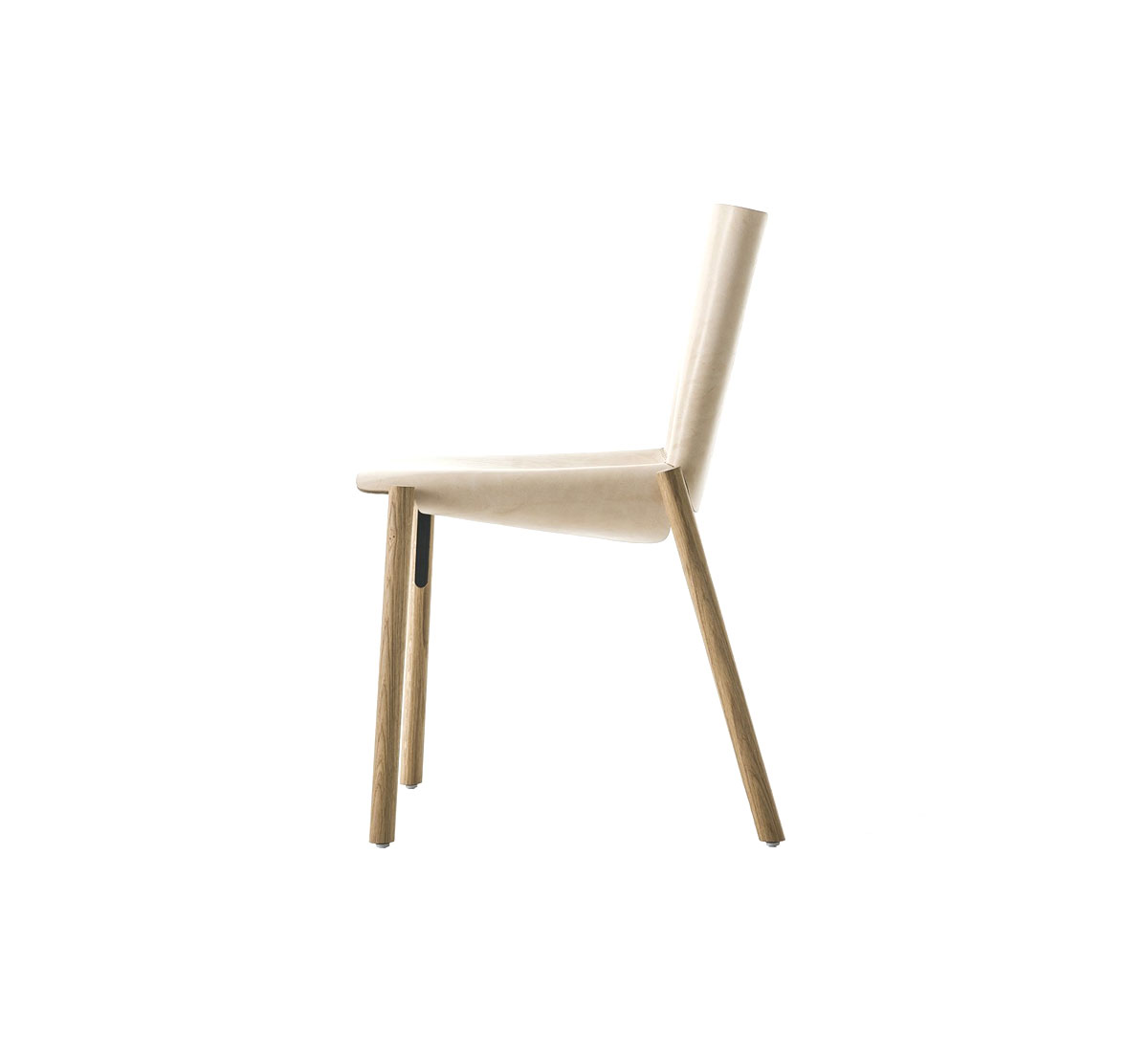 Kristalia 1085 Edition Chair Natural Leather European Oak