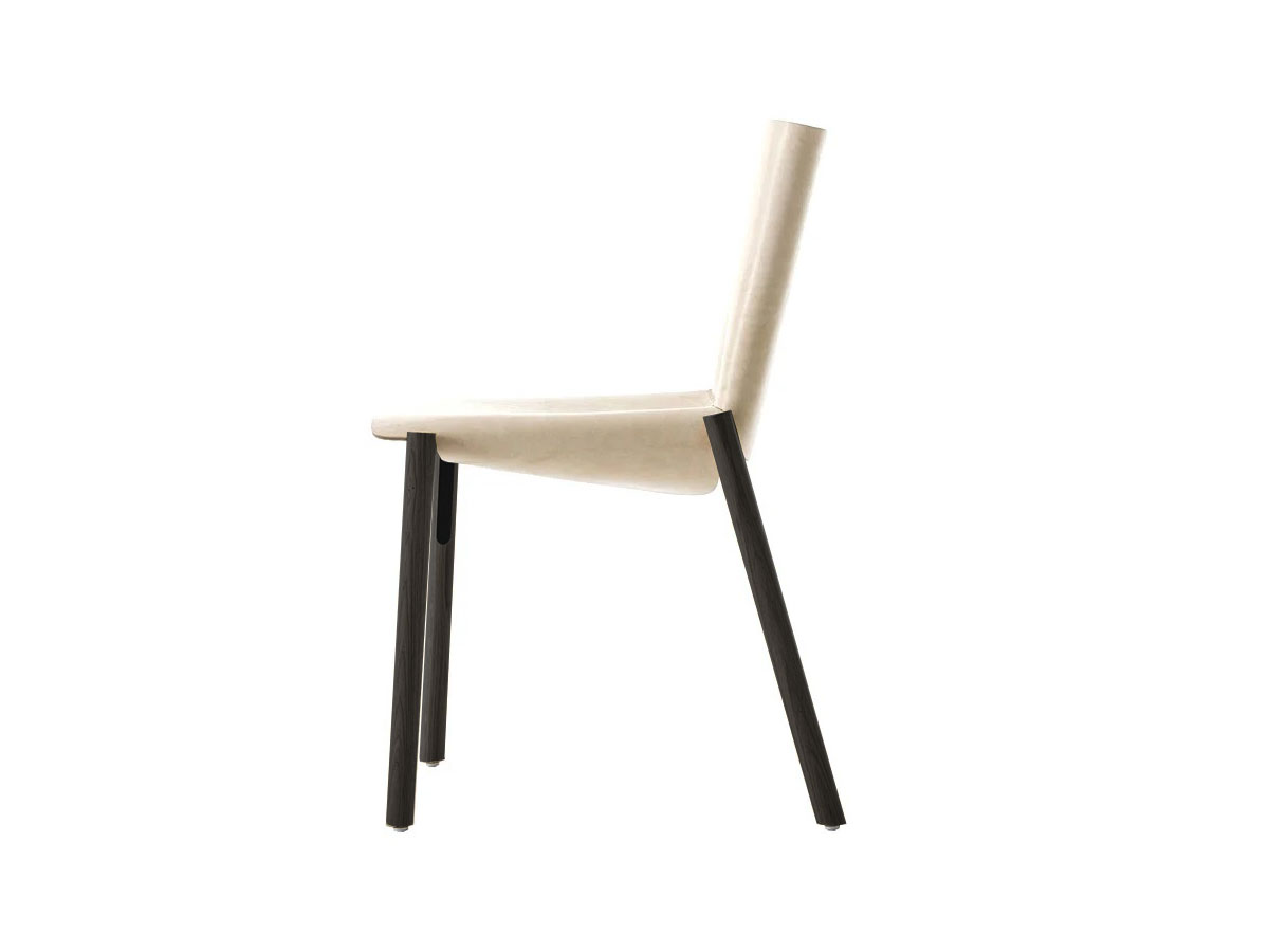 Kristalia 1085 Edition Chair Natural Leather Black Oak