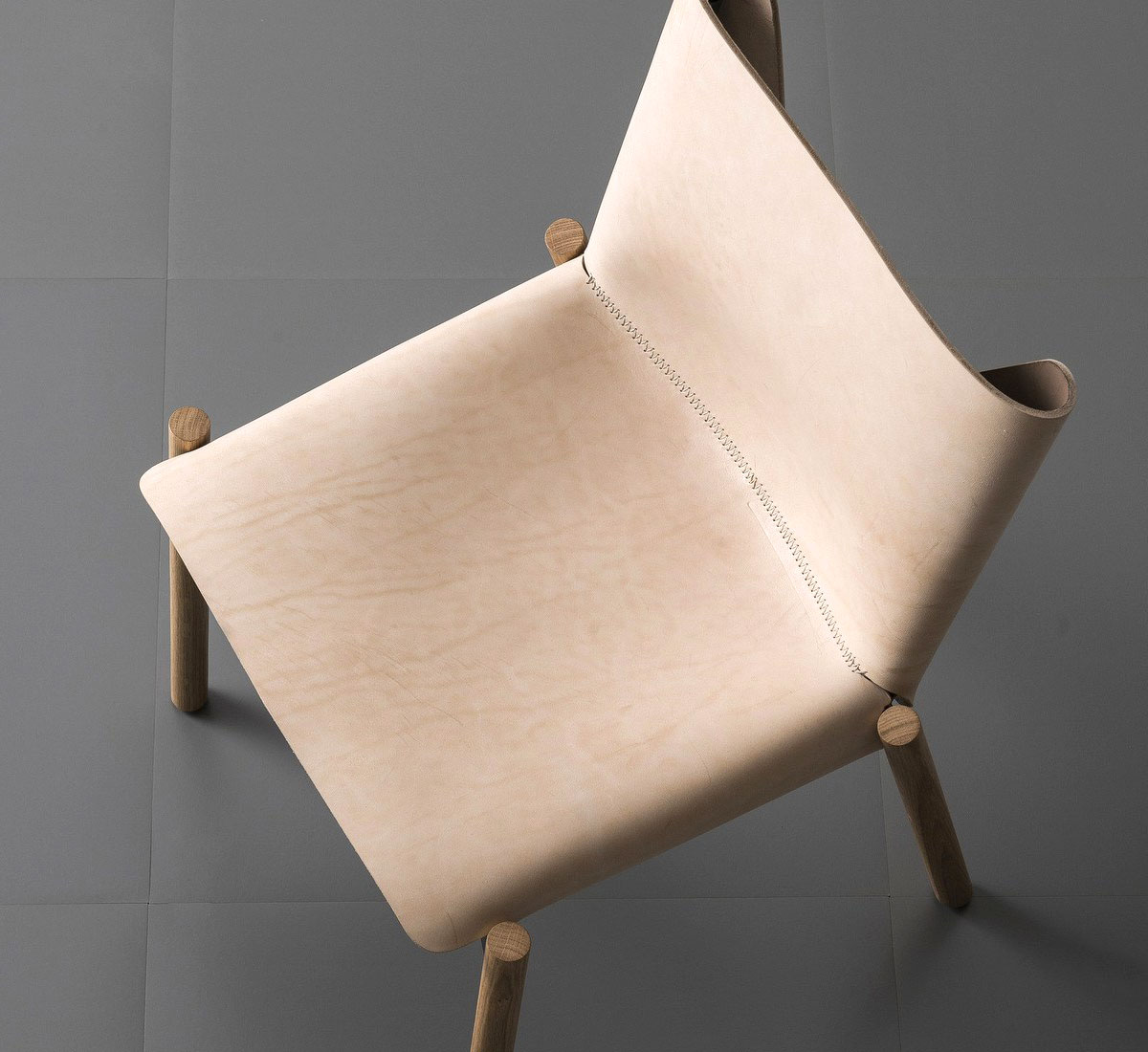 Kristalia 1085 Edition Chair Natural Leather European Oak