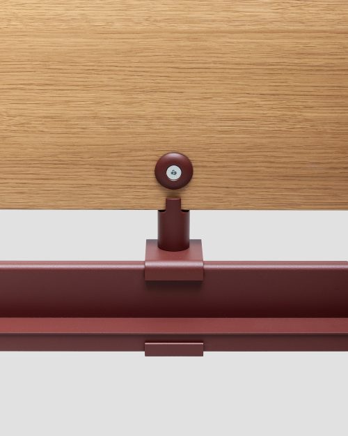 Kristalia Alualu Bed With Wooden Headboard