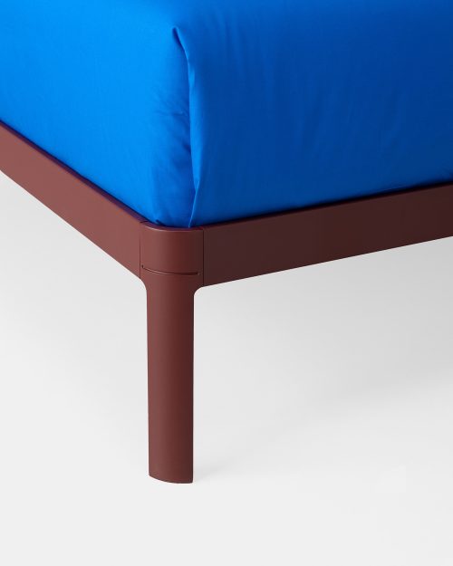 Kristalia Alualu Bed With Wooden Headboard