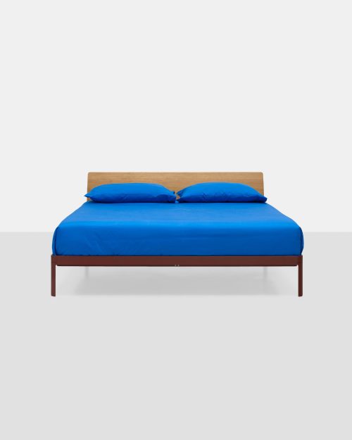 Kristalia Alualu Bed With Wooden Headboard