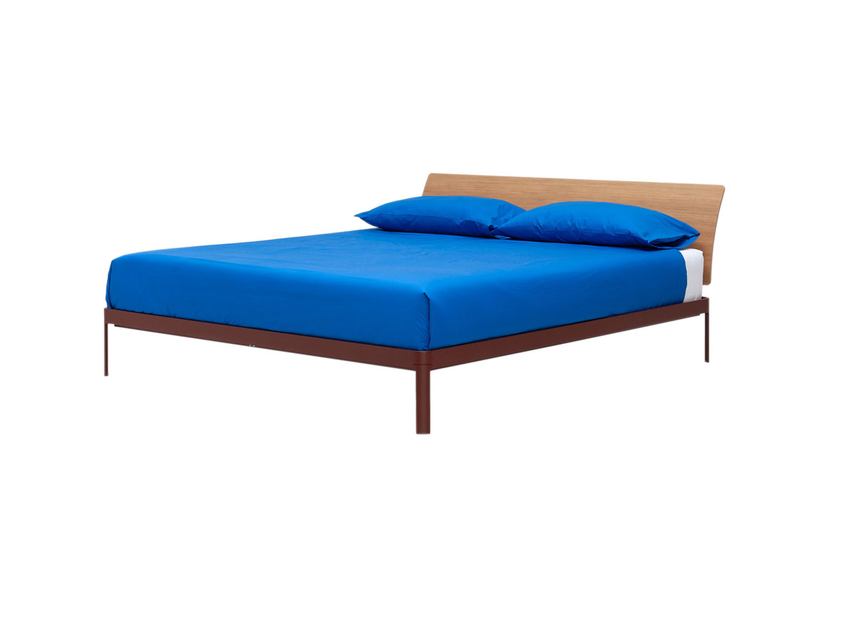 Kristalia Alualu Bed With Wooden Headboard