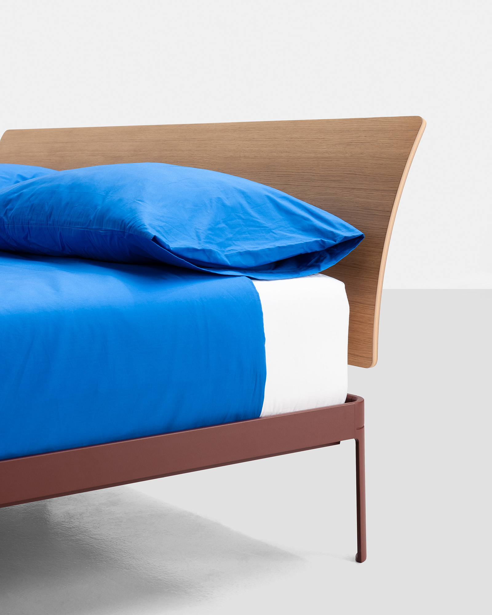 Kristalia Alualu Bed With Wooden Headboard