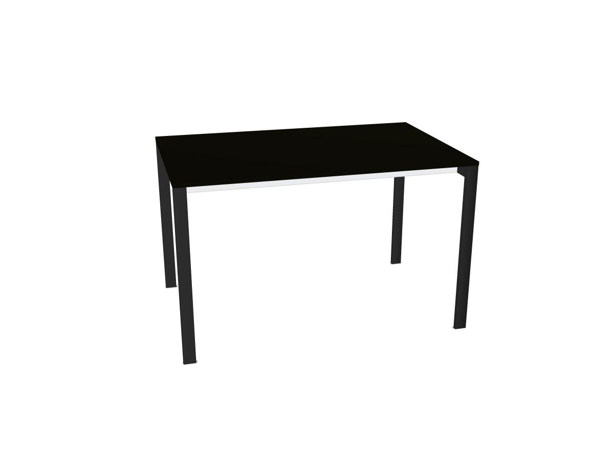 Kristalia Be Easy Table Fixed Table L 123 X P 79 Cm Black Ingo 0720 Black Legs