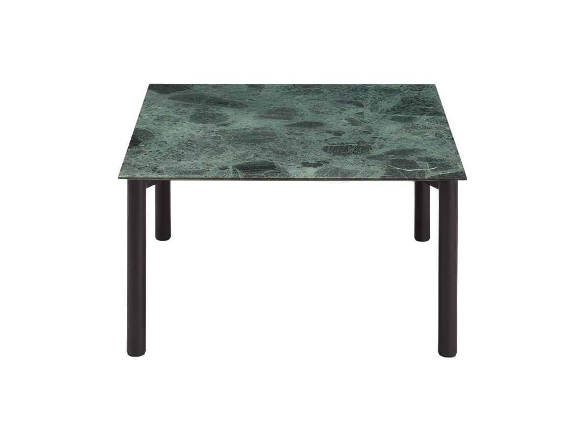 Kristalia Bodoni Table Marble Top Depth 140 Cm Black Legs