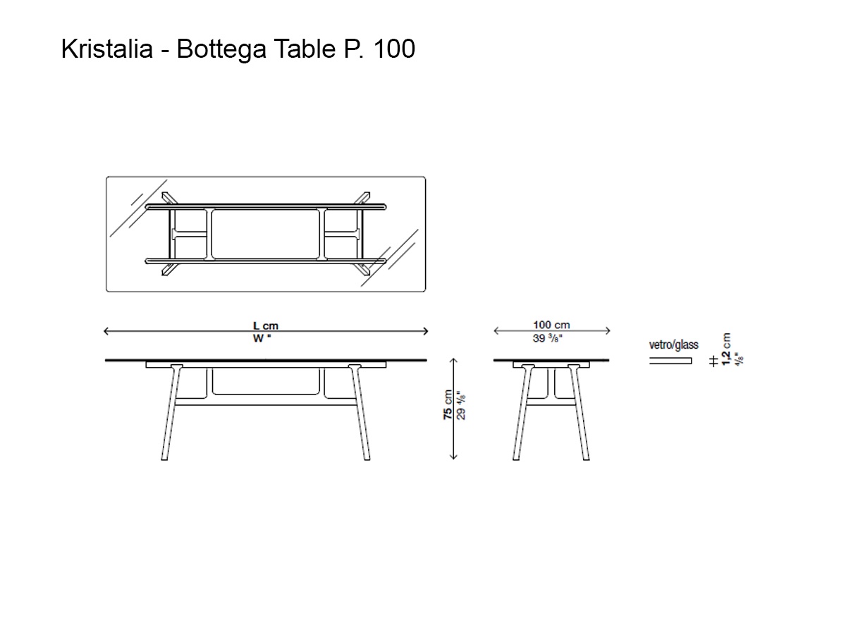 Kristalia Bottega Table 250