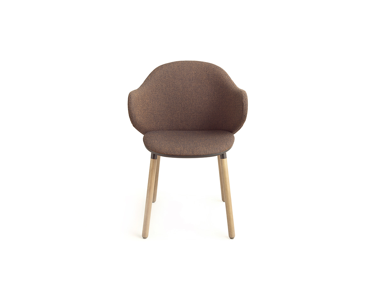 Kristalia Dua Chair With Armrests Wooden Base Beech