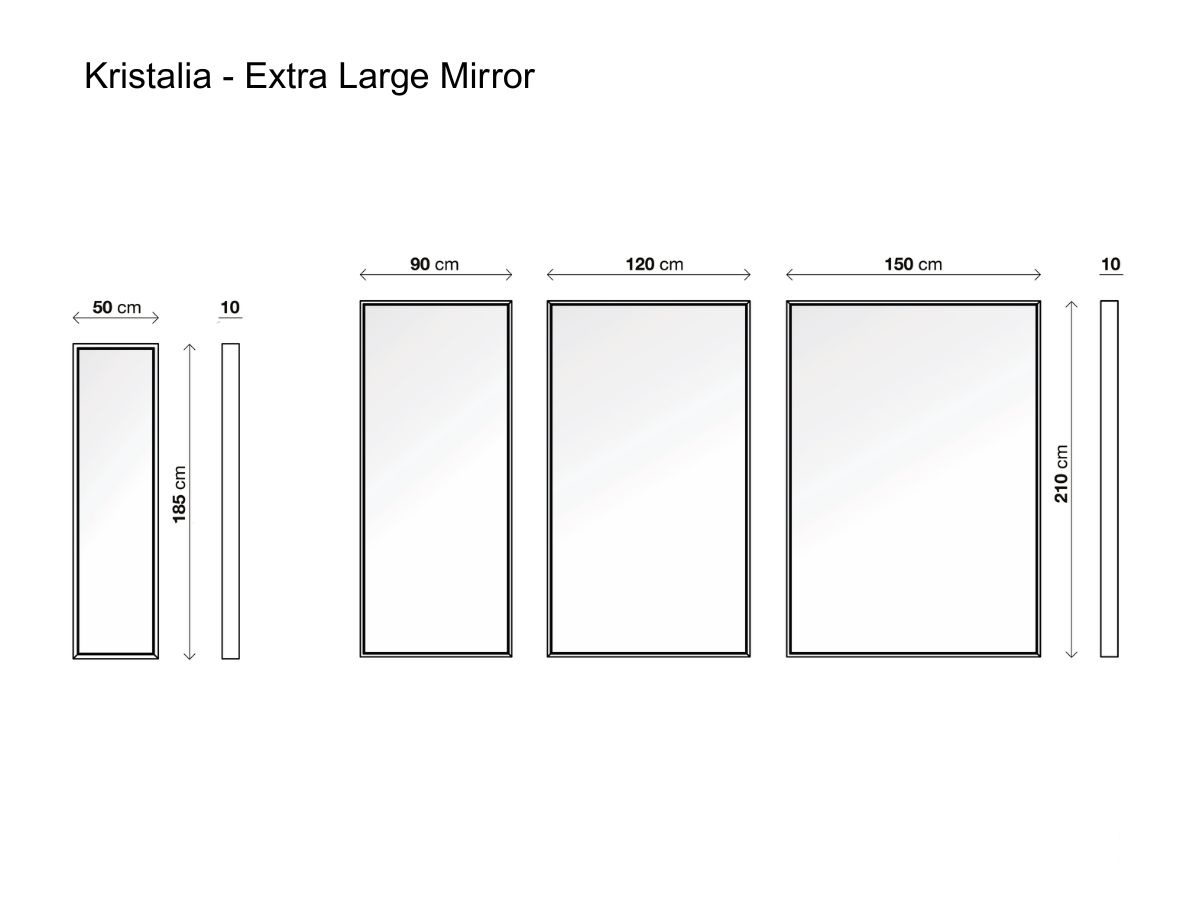 Kristalia Extra Large Mirror White
