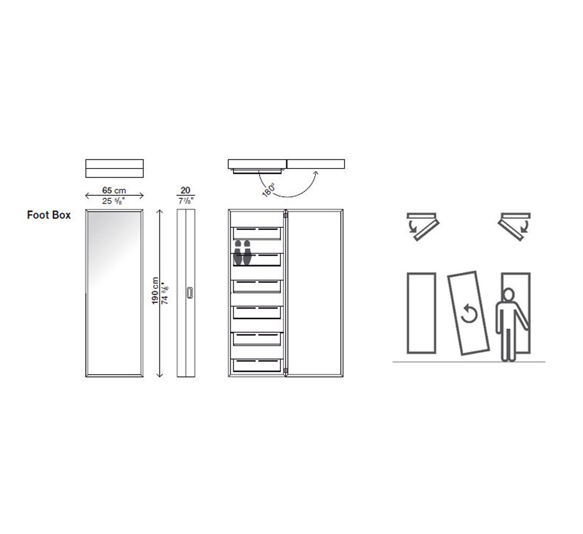 Kristalia Foot Box Shoe Rack