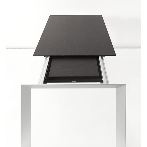 Kristalia Nori Linecompact Extendable Table 90 Cm Aluminum Anodized