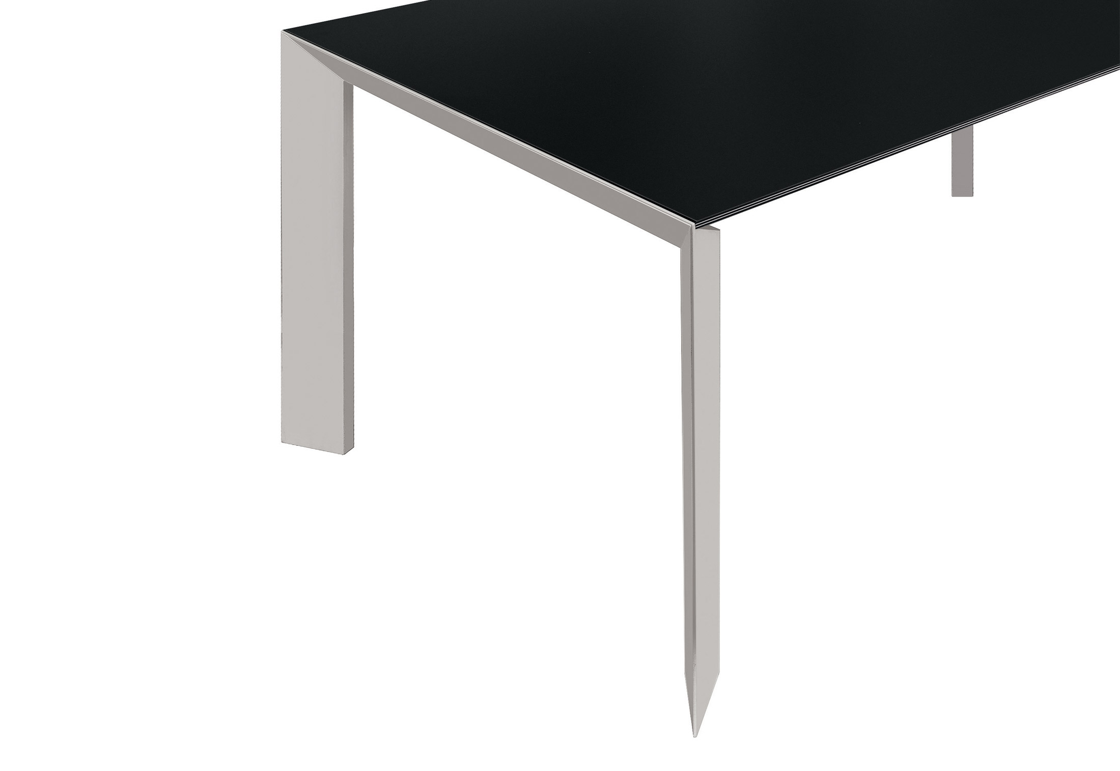 Kristalia Nori Linecompact Extendable Table 90 Cm Aluminum Anodized