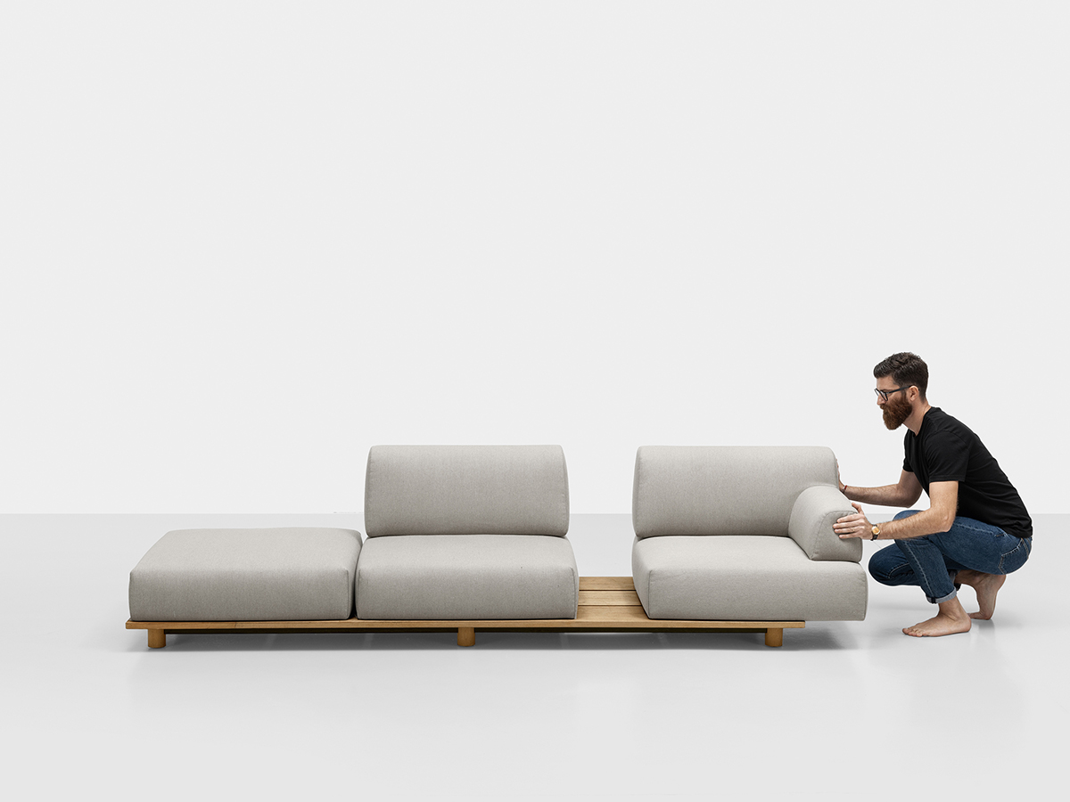 Kristalia Palco Sofa Outdoor Teak