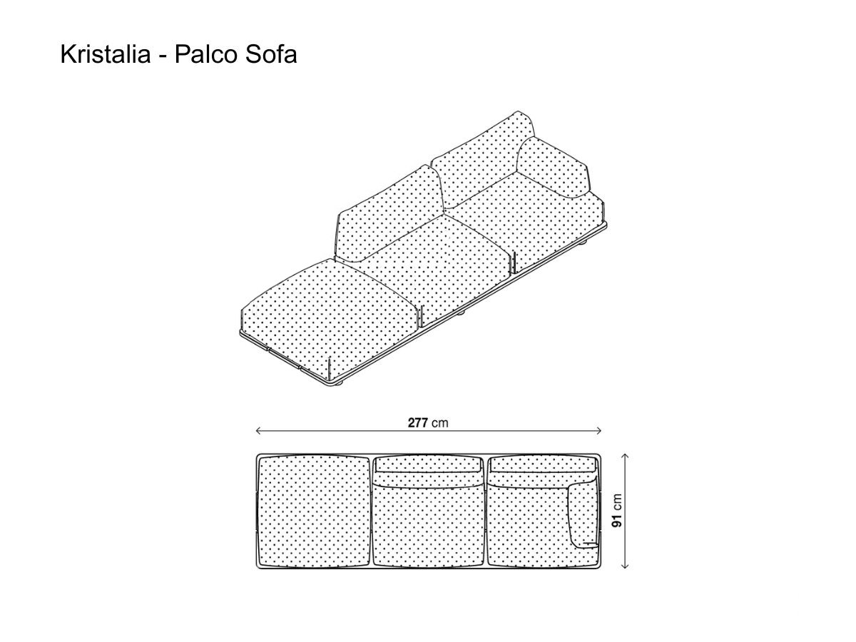 Kristalia Palco Sofa Outdoor Teak