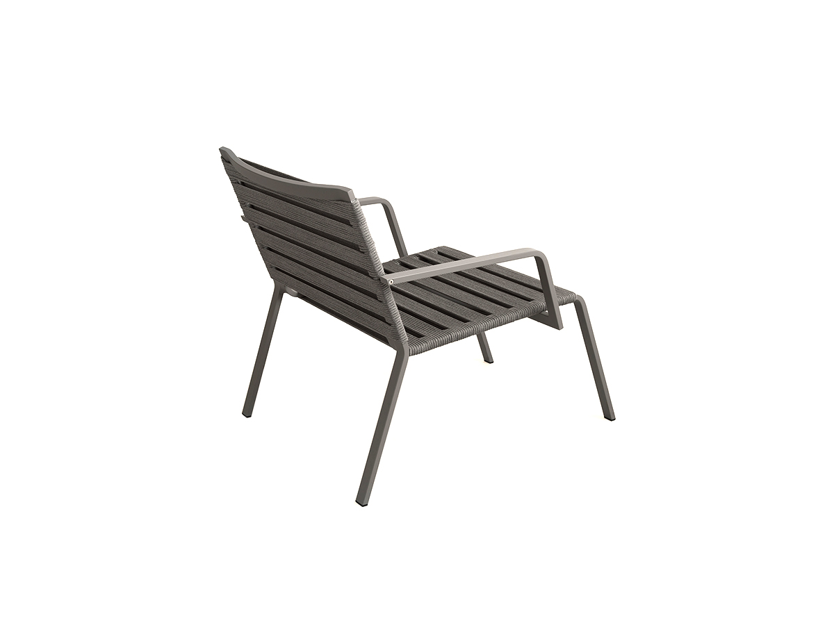Kristalia Rest Lounge Chair With Armrests Rope