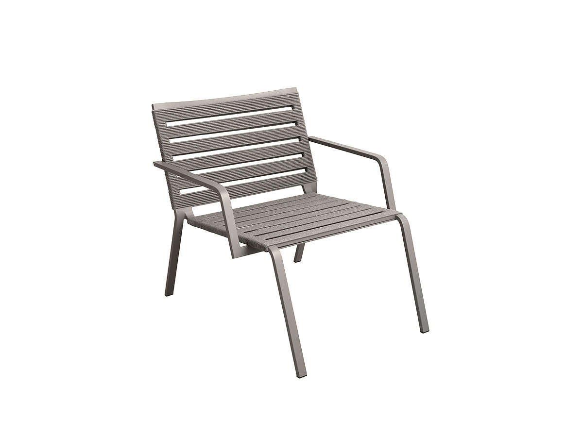 Kristalia Rest Lounge Chair With Armrests Rope