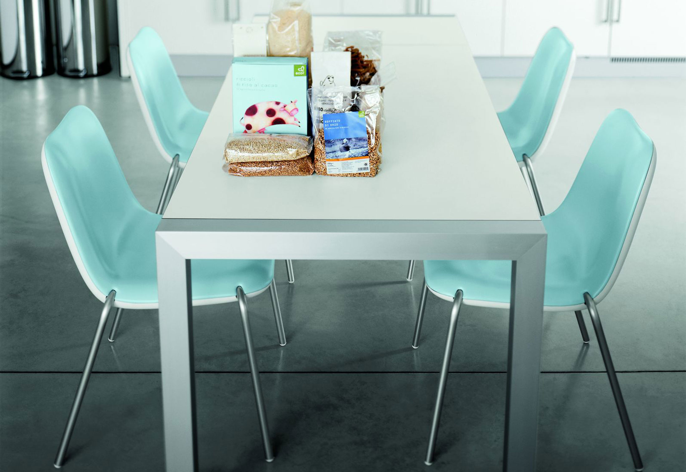 Kristalia Sushi Linecompact Extendable Table 90 Cm Anodized Aluminum