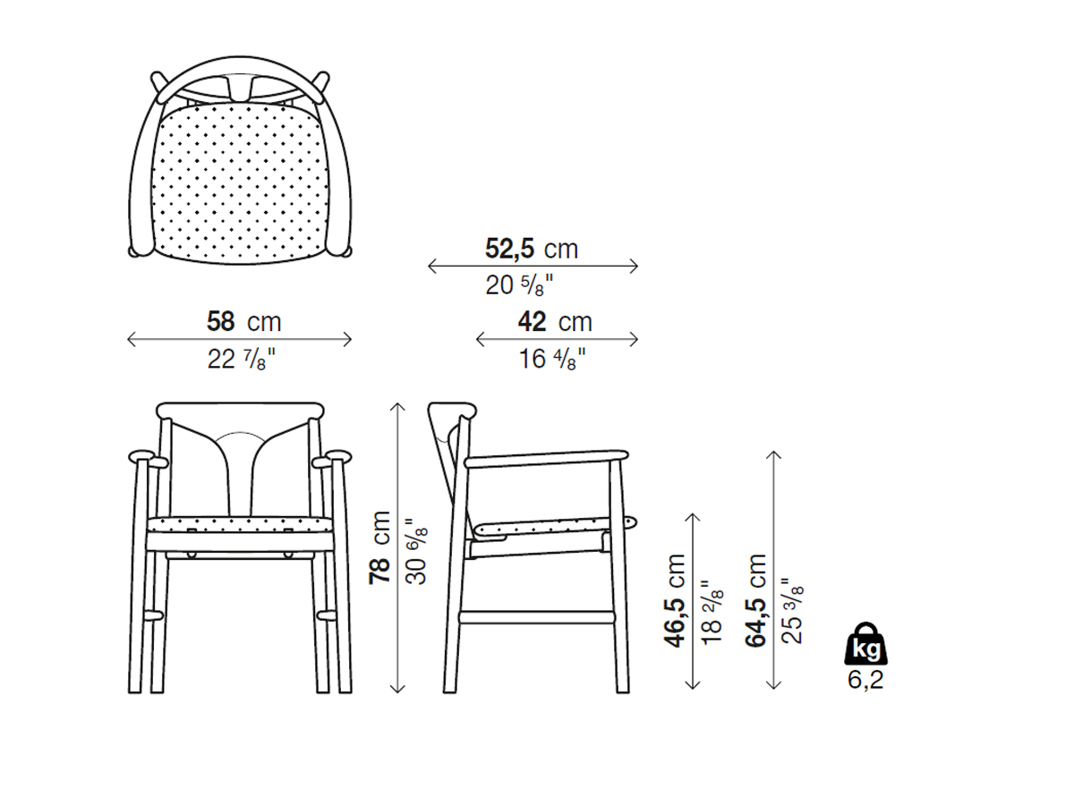 Kristalia Tonbo Chair With Armrests