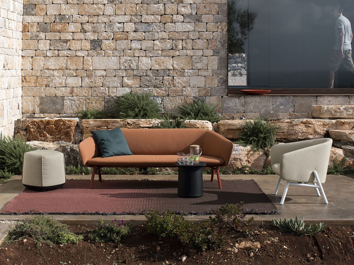 Kristalia Tuile Armchair Outdoor Po01 White Base