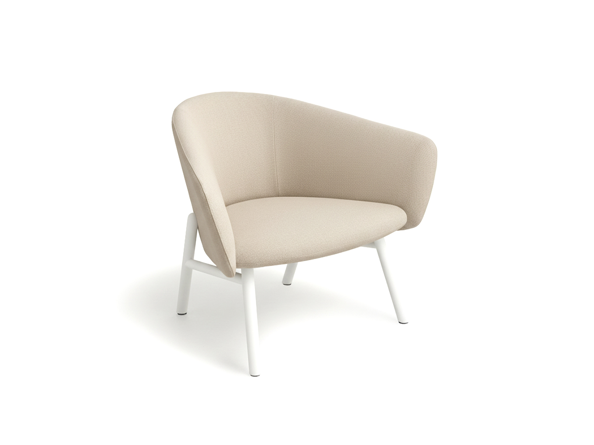 Kristalia Tuile Armchair Outdoor Po01 White Base