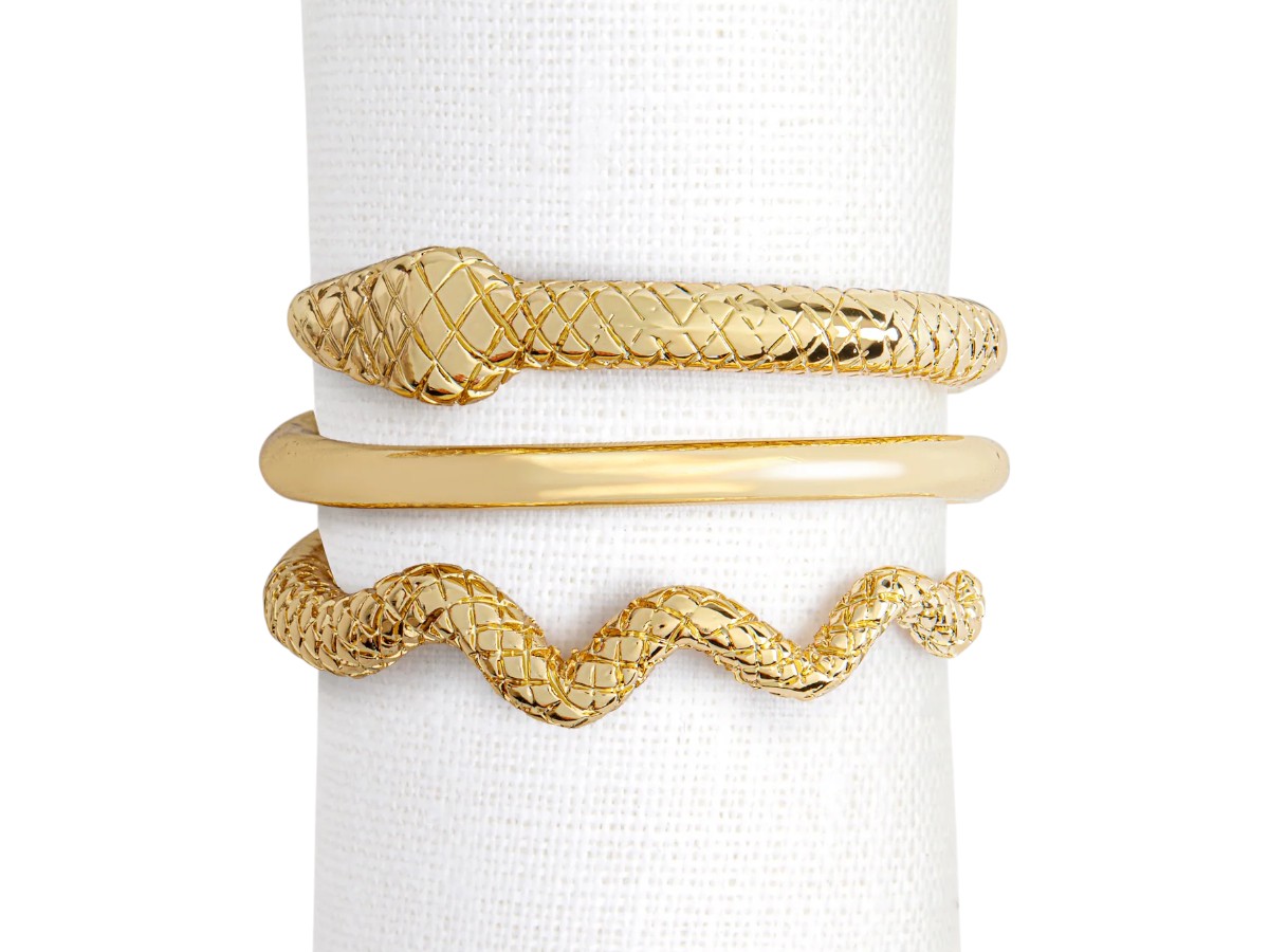 Салфетница L'objet Snake Anello Portatovagliolo, набор 4