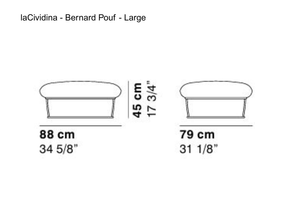 laCividina Bernard Pouf Large