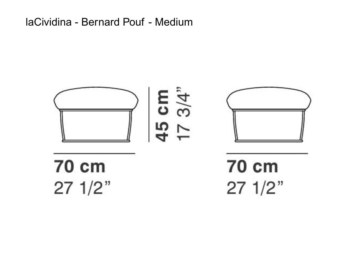 laCividina Bernard Pouf Medium
