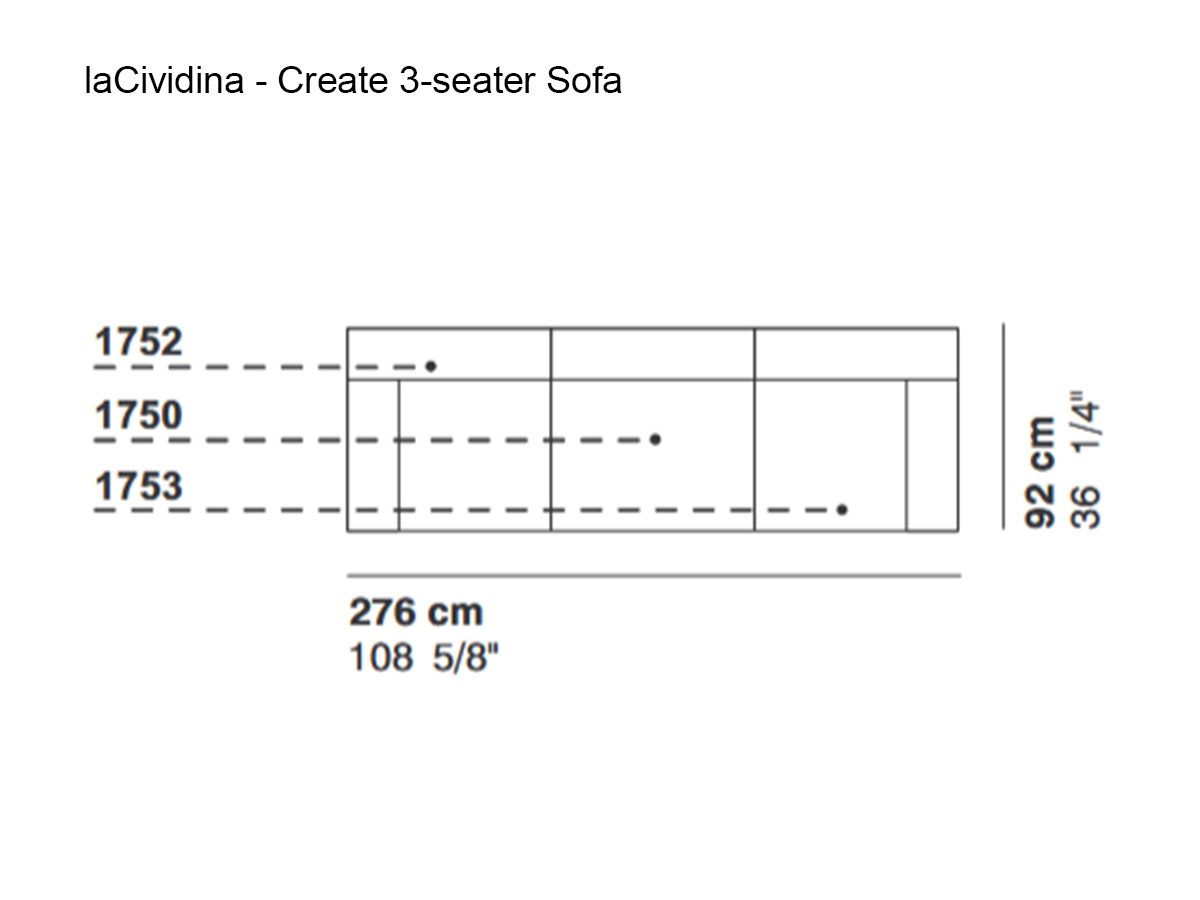 laCividina Create 3 Seater Sofa