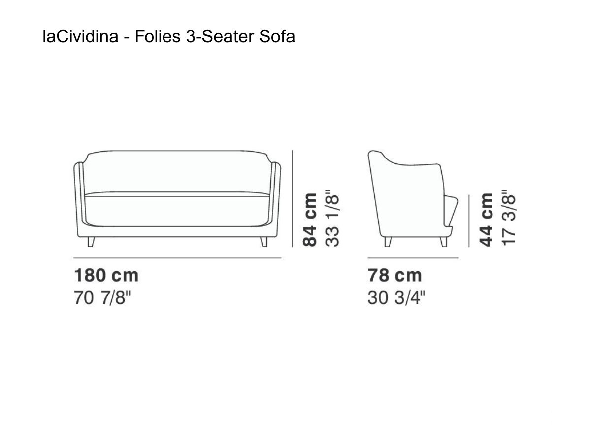 laCividina Folies 3 Seater Sofa