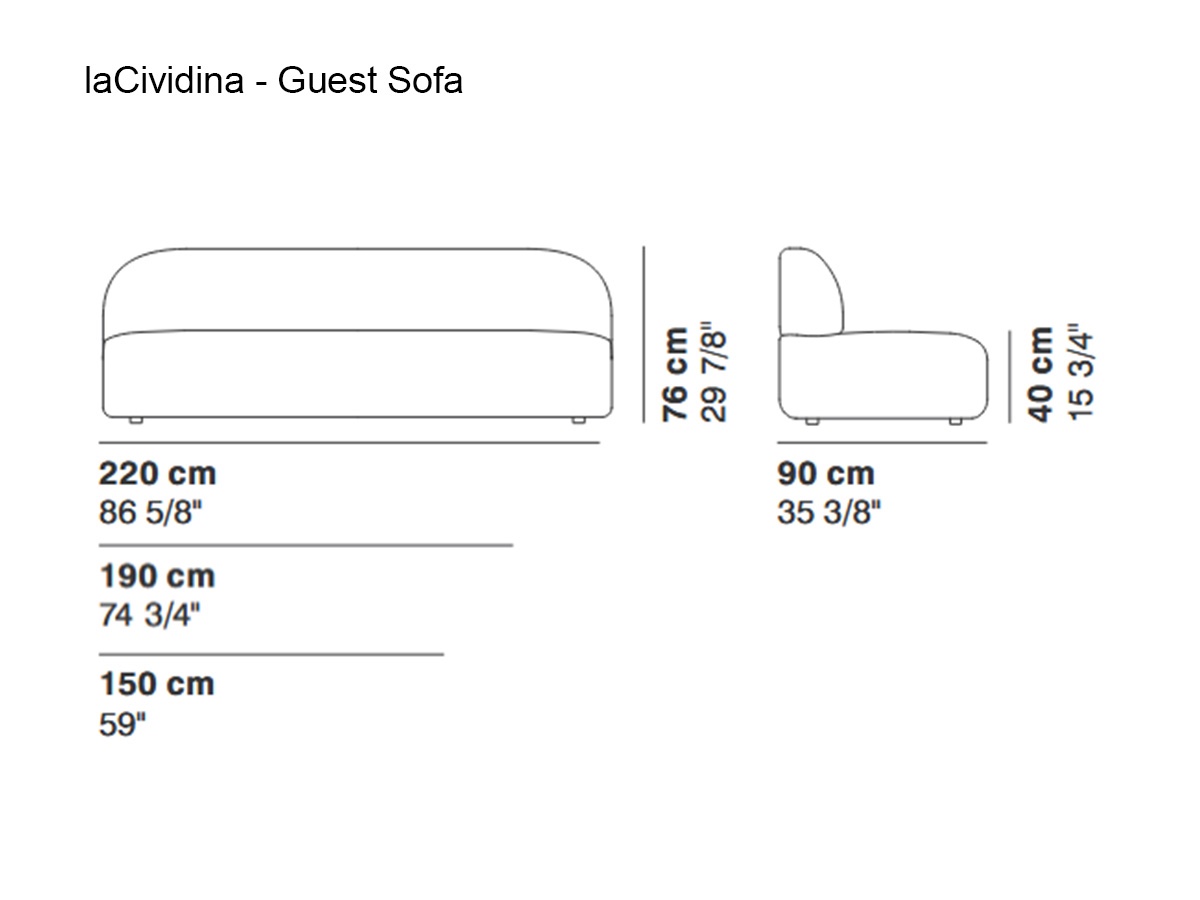 laCividina Guest Sofa